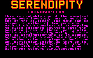 Serendipity atari screenshot